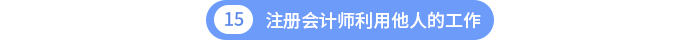 第十五章注册会计师利用他人的工作 第十五章注册会计师利用他人的工作