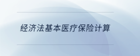 经济法基本医疗保险计算