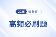 2025年税务师《税法一》高频必刷题：重要考点专项突破